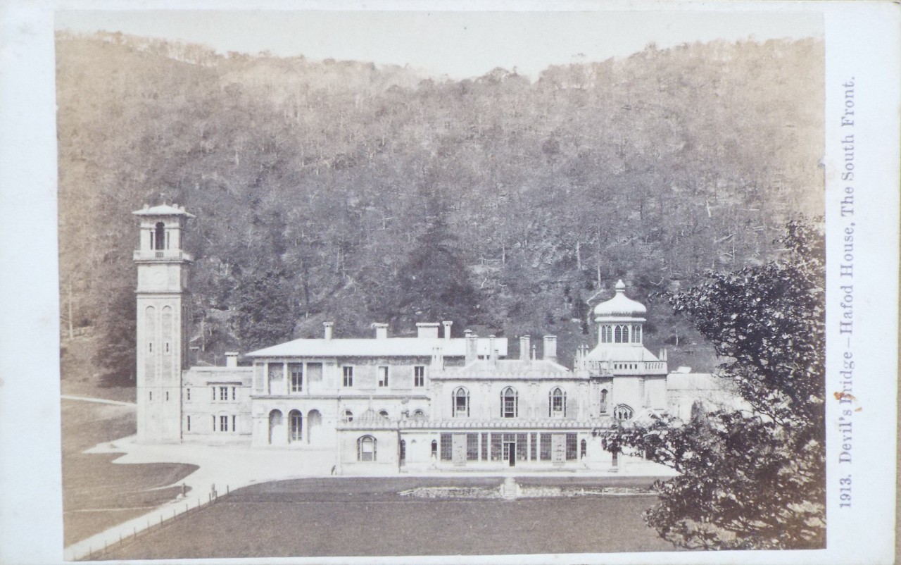 Photograph - Devil's Bridge - Hafod House, The South Front.