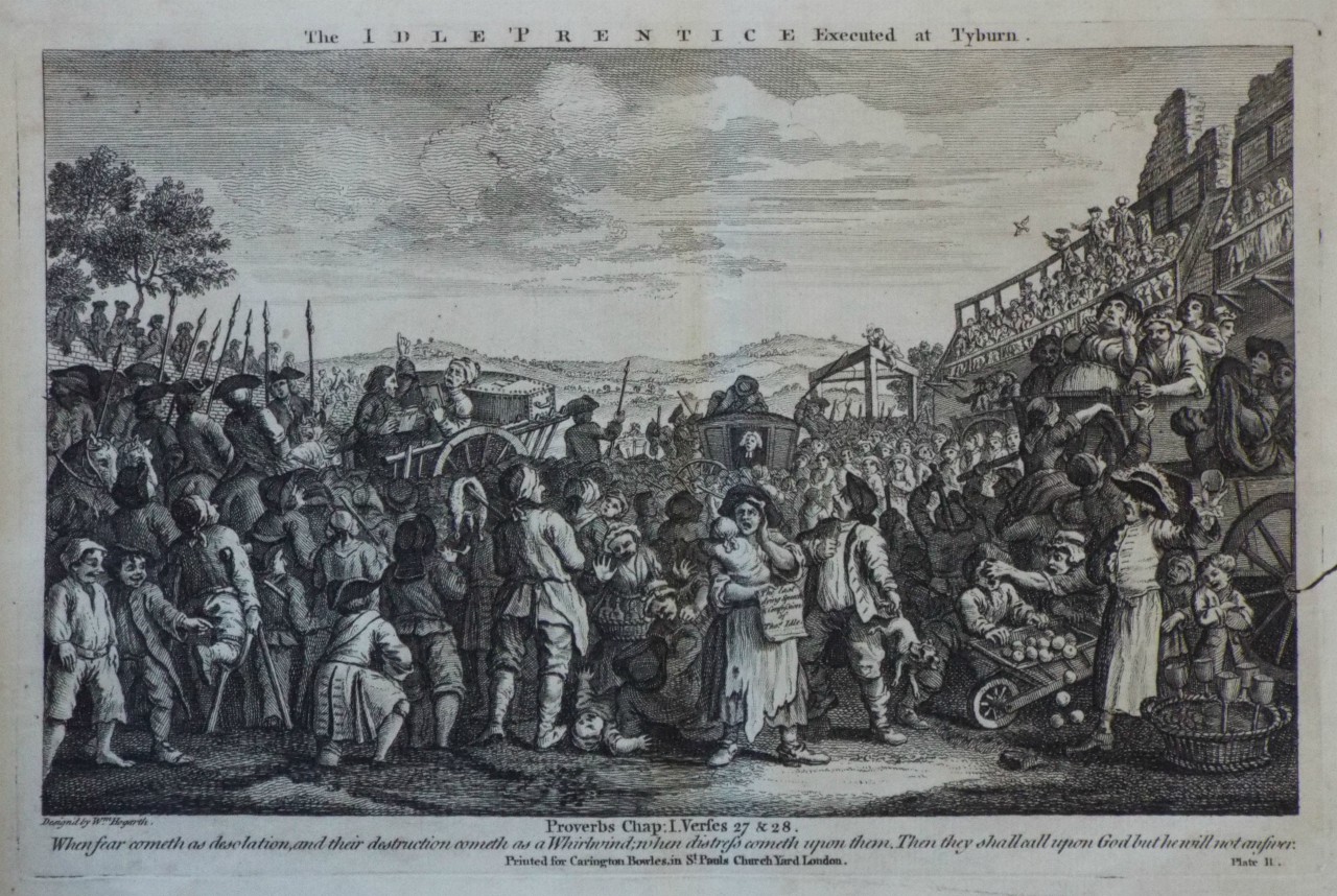 Print - The Idle 'Prentice Executed at Tyburn.
