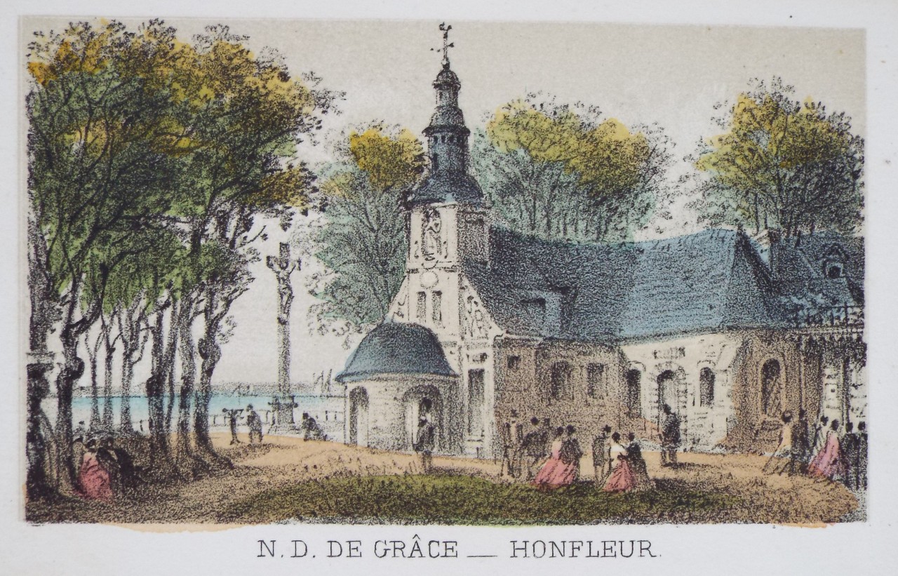 Lithograph - N. D. de Grace - Honfleur.