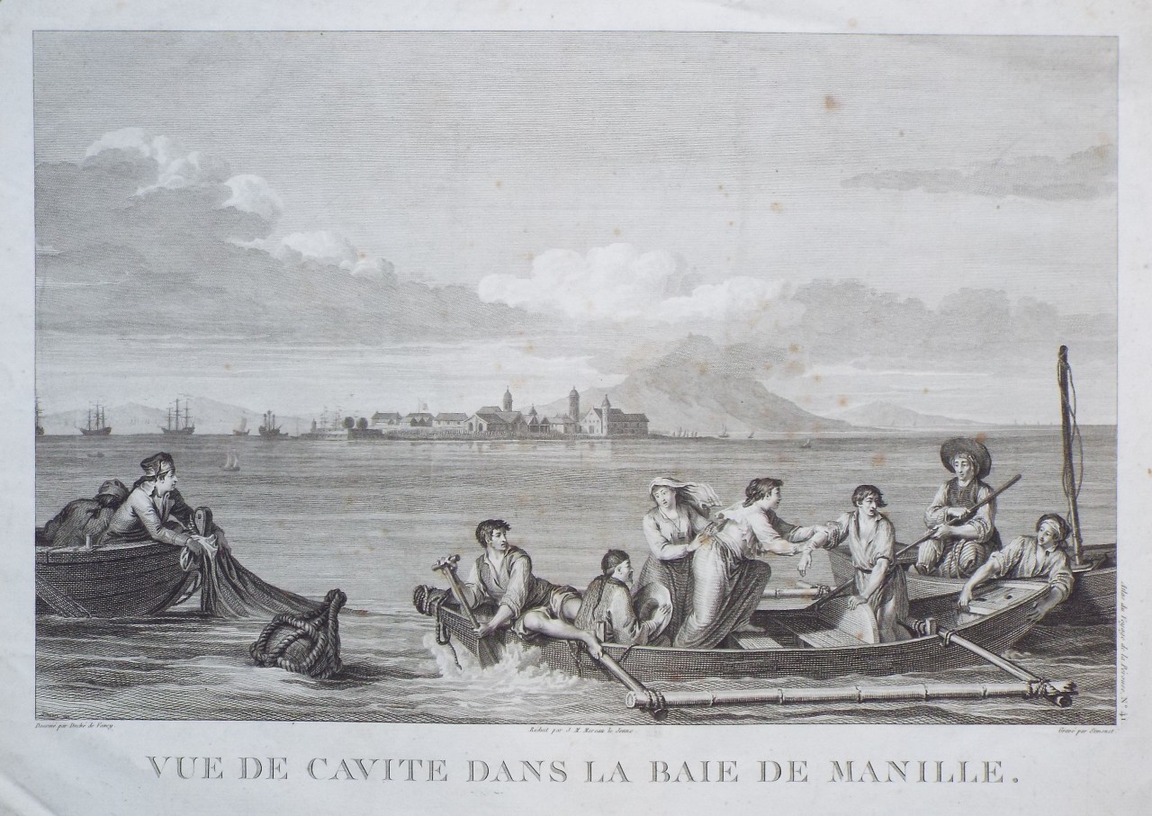 Print - Vue de Cavite dans la Baie de Manille. - 