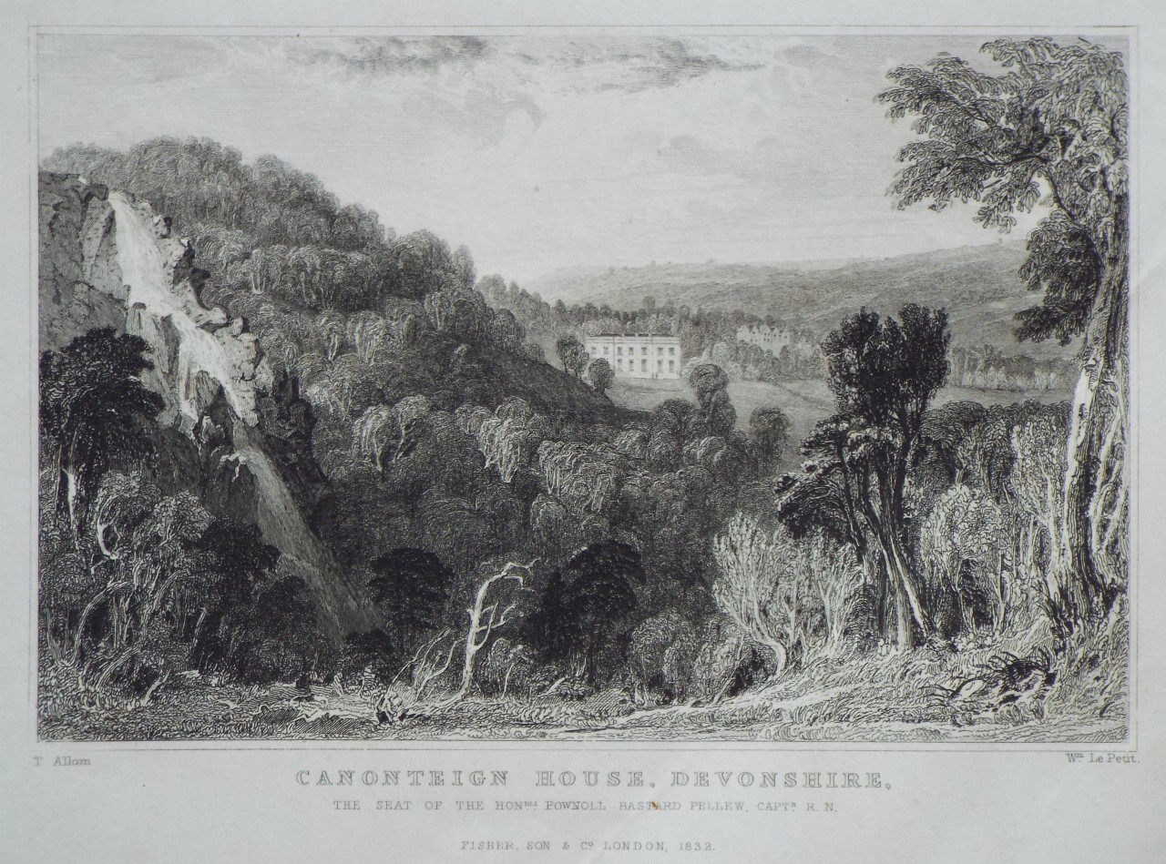 Print - Canonteign House, Devonshire. - Le