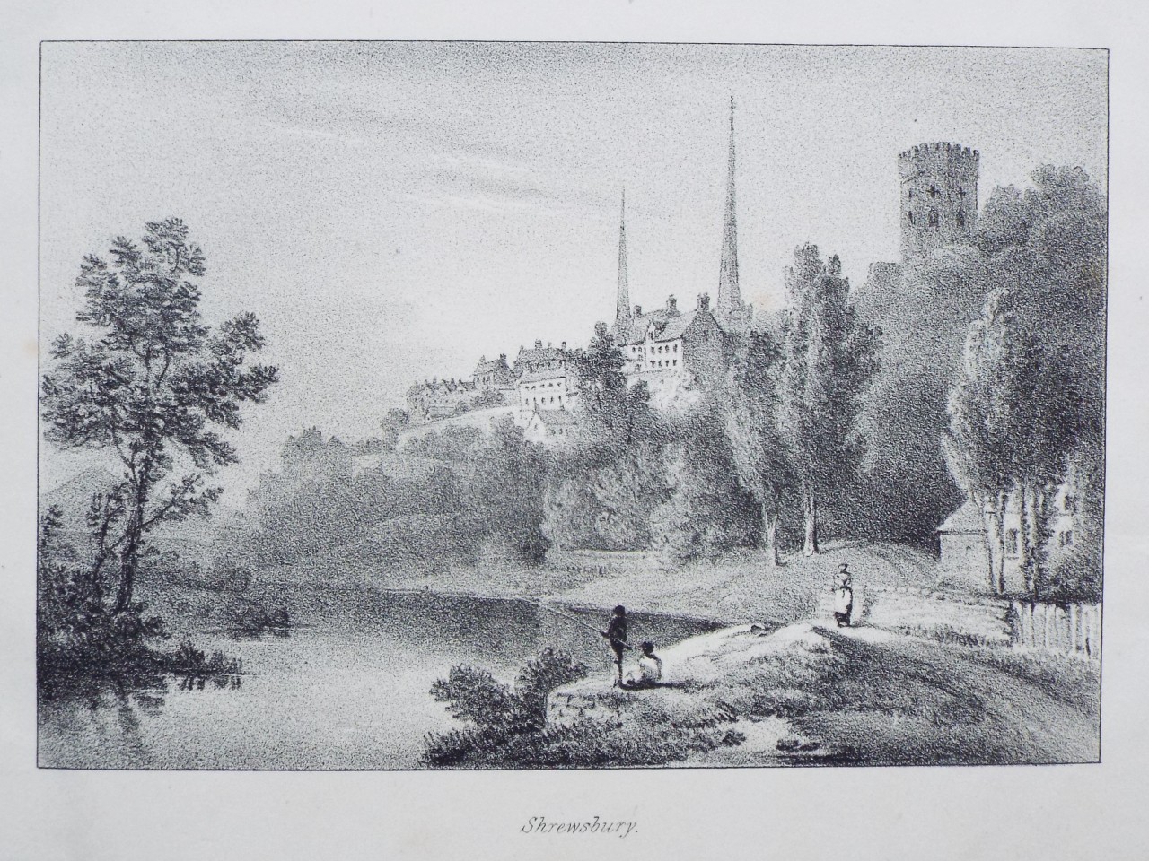 Lithograph - Shrewsbury.