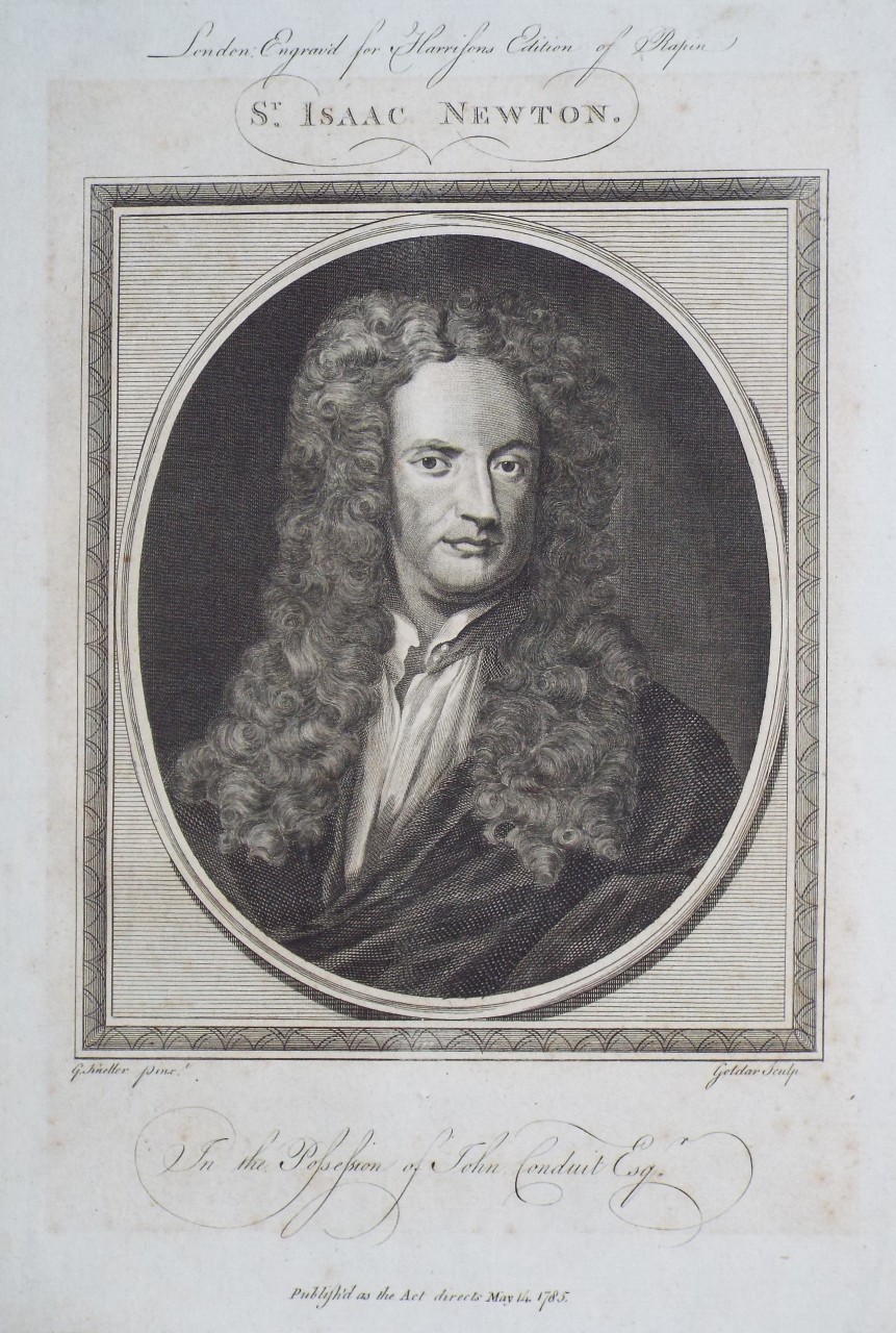 Print - Sr. Isaac Newton. In the Possession of John Conduit Esqr. - Goldar