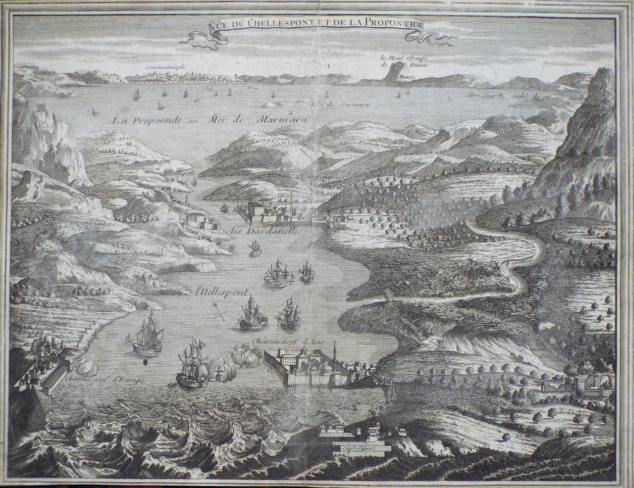 Print - Vue de l'Hellespont et de la Propontide - Duflos