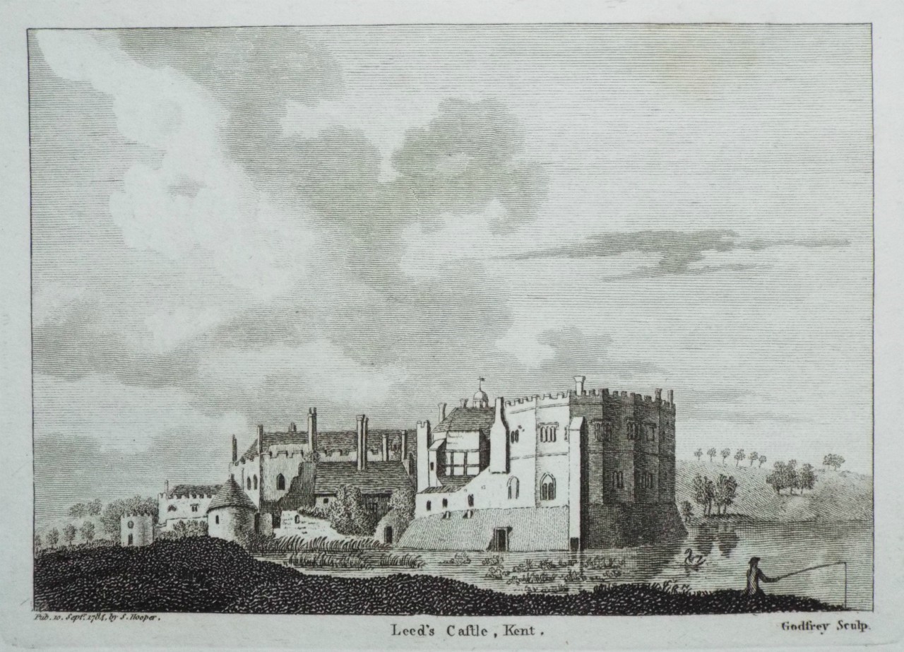Print - Leed's Castle, Kent. - 