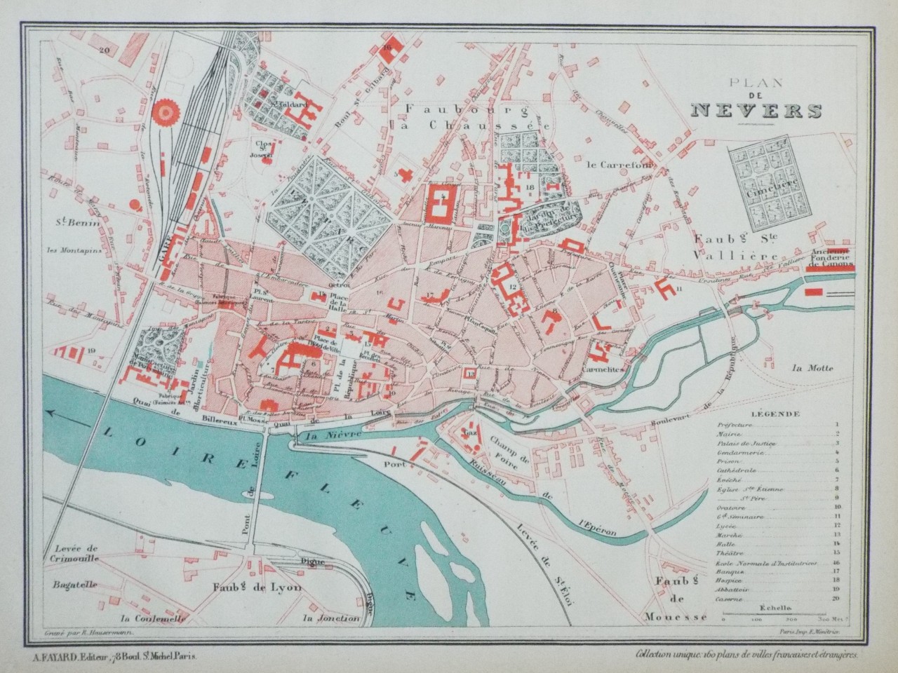 Map of Nevers - Nevers