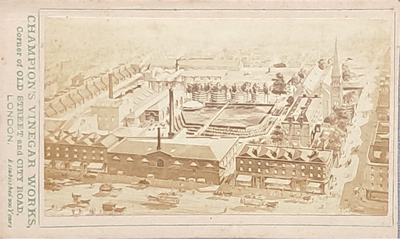 Photograph - Champion's Vinegar Works, Corner of Old Street and City Road, London.