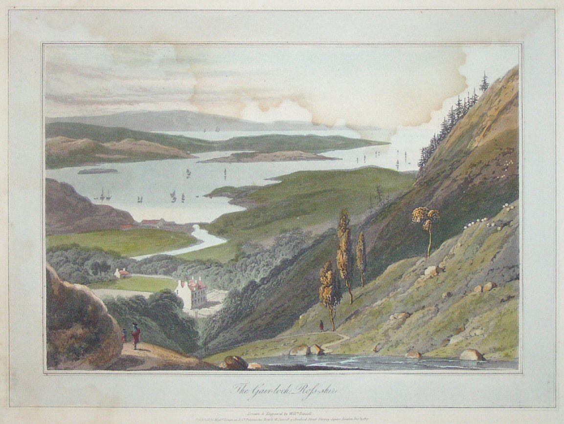 Aquatint - The Gair-loch, Ross-shire - Daniell