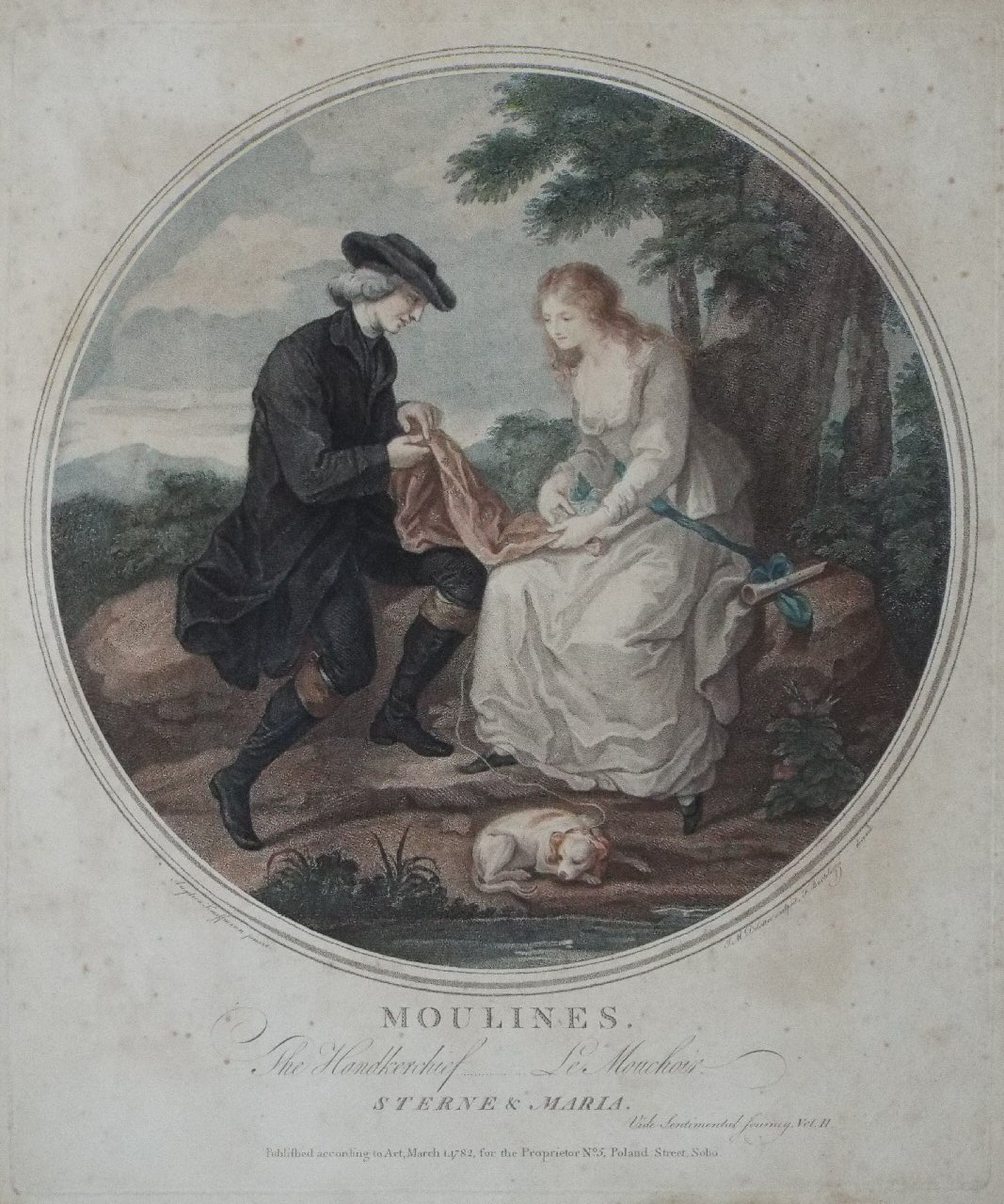Stipple - Moulines. The Handkerchief. Le Mouchoir. Sterne & Maria. Vide Sentimental Journey Vol II - Delattre