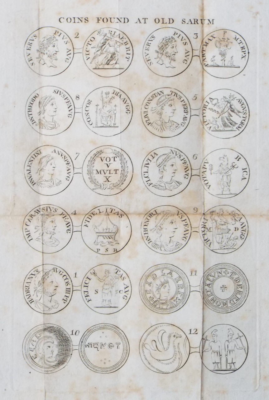 Print - Coins found at Old Sarum