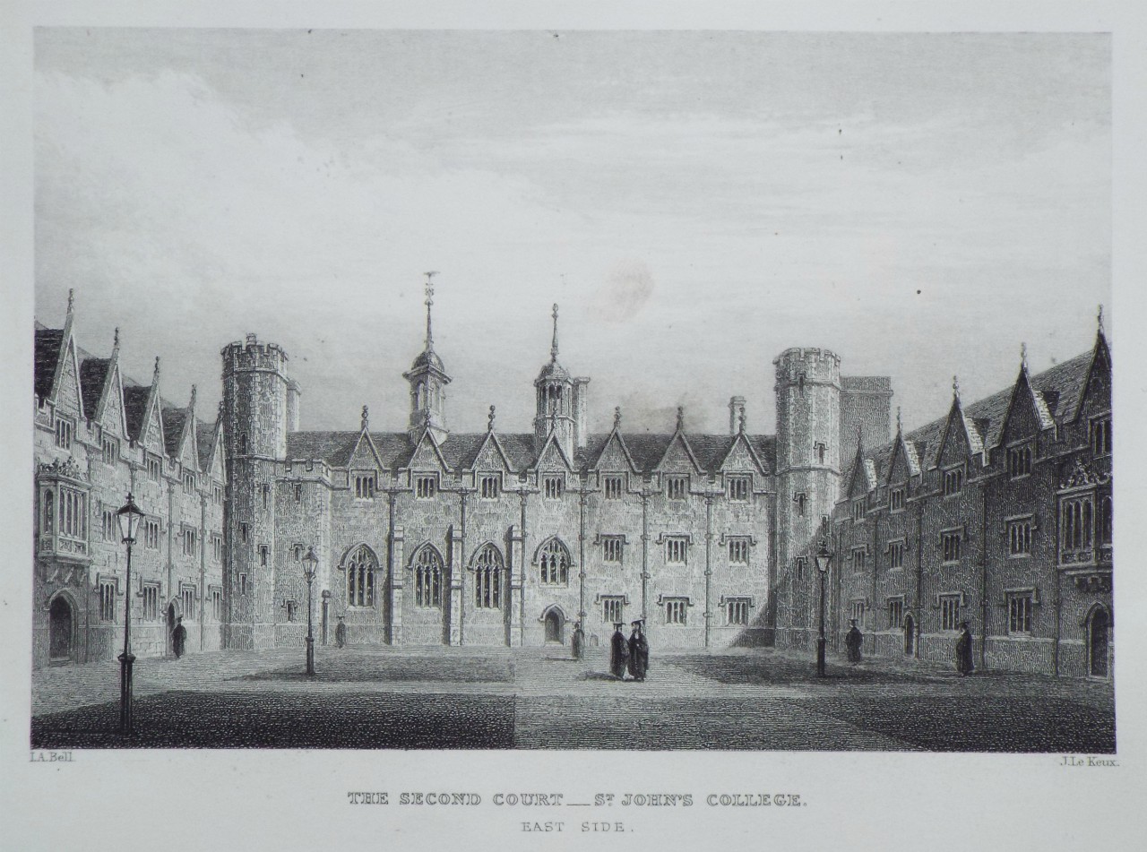 Print - The Second Court - St. John's College.. East Side. - Le