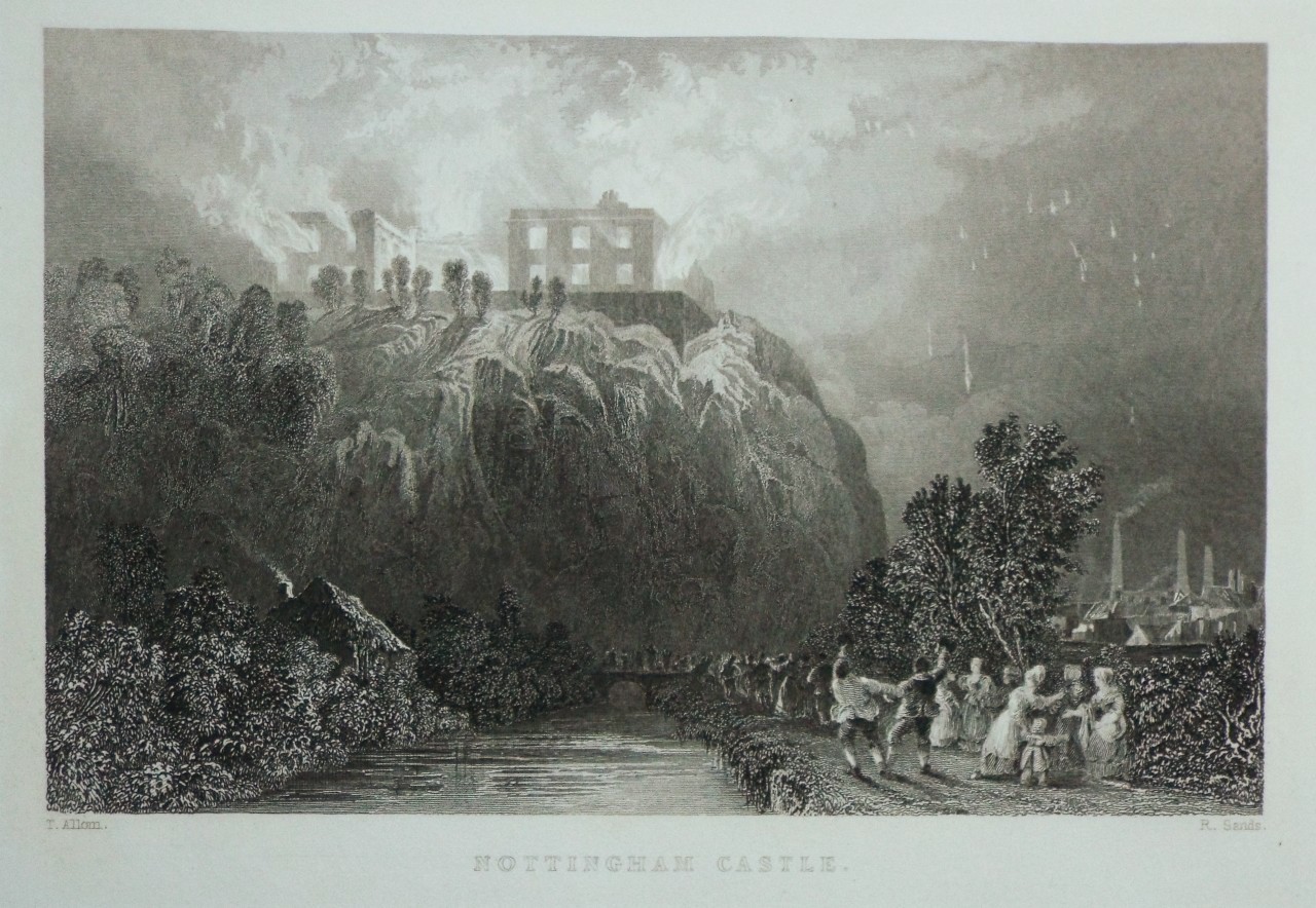 Print - Nottingham Castle. - Sands