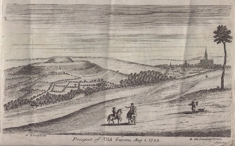 Print - Prospect of Old Sarum Aug 1 1723