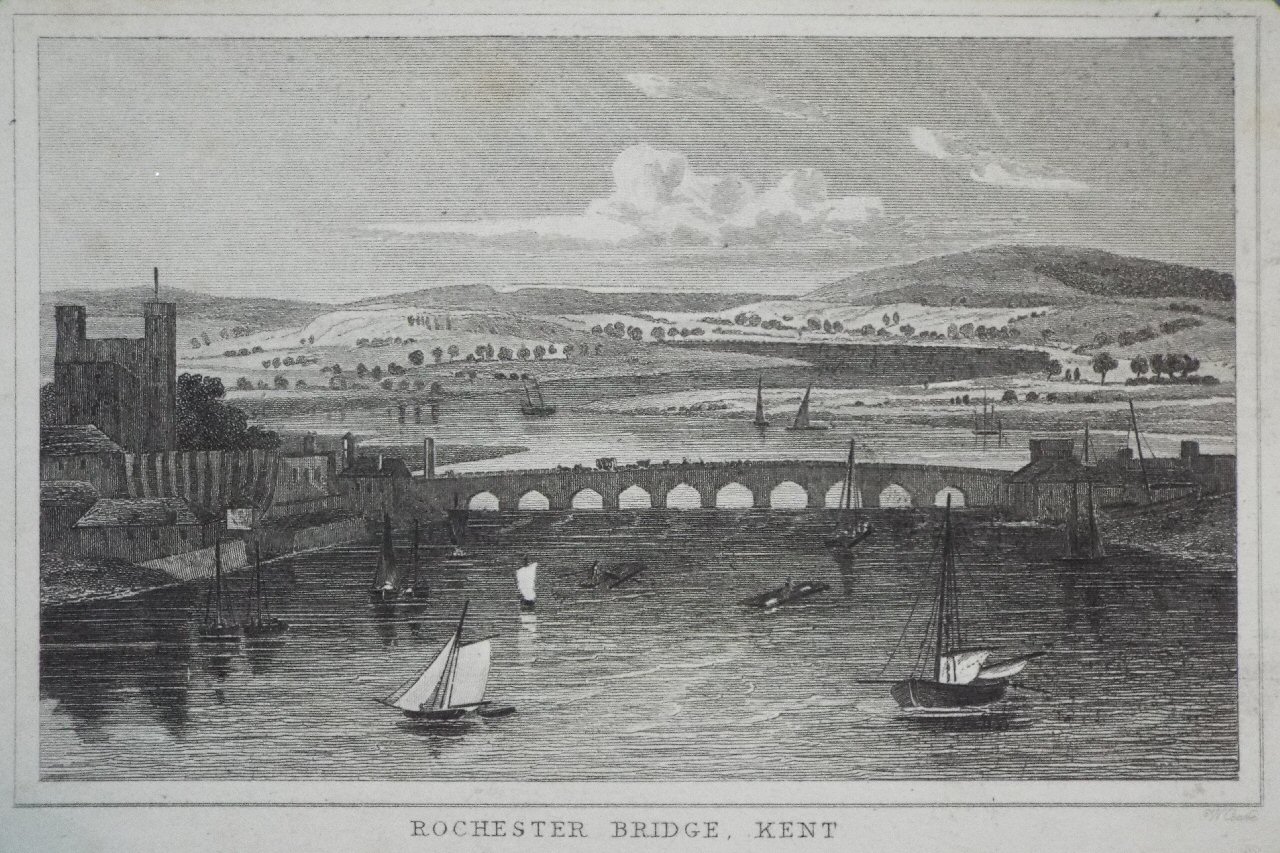 Print - Rochester Bridge, Kent - Cooke
