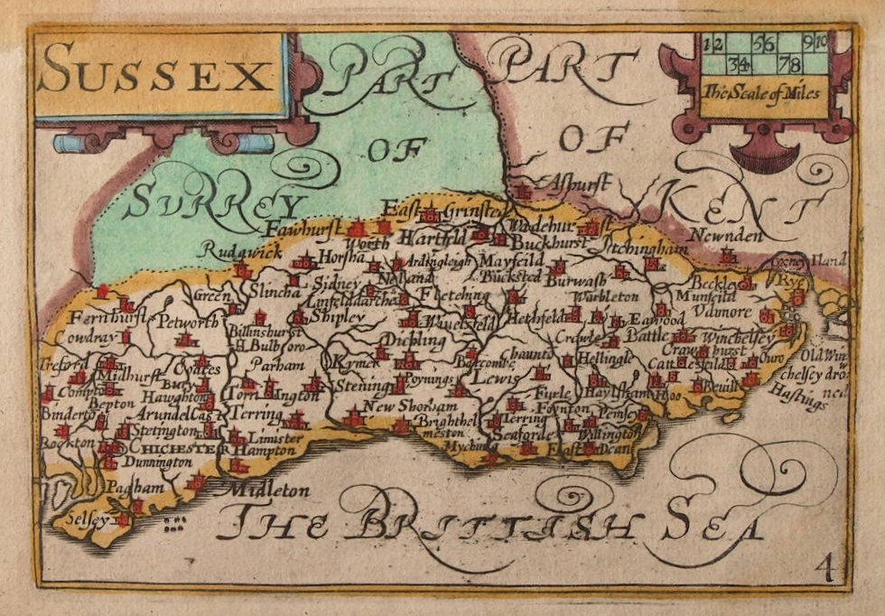 Map of Sussex - Keere