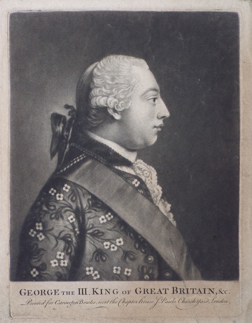 Mezzotint - George the III, King of Great Britain, &c.