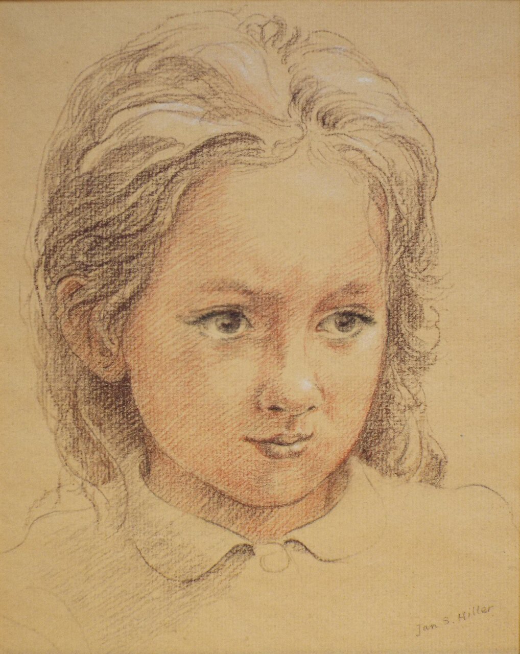Pencil & Crayon - Portrait of a young girl