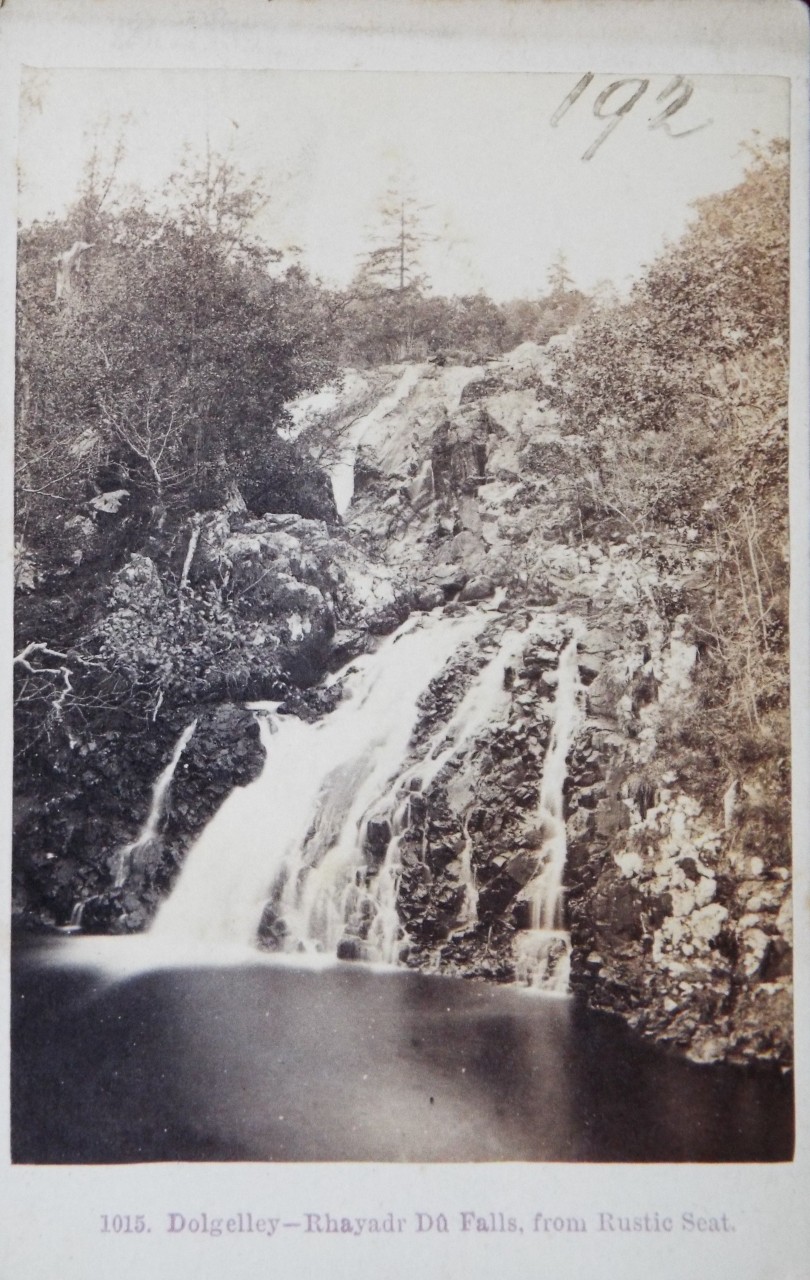 Photograph - Dolgelley - Rhayadr Du Falls, from Rustic Seat.
