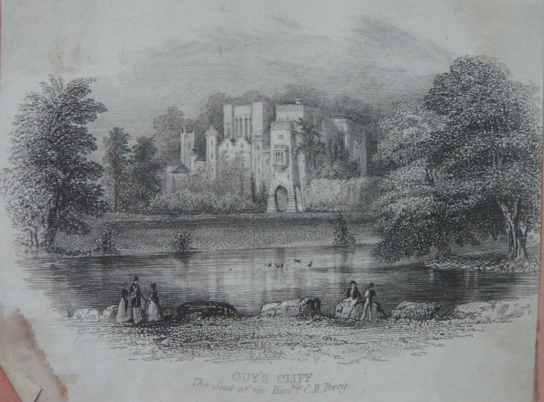 Steel Vignette - Guy's Cliff The Seat of Honble. G.B.Percy
