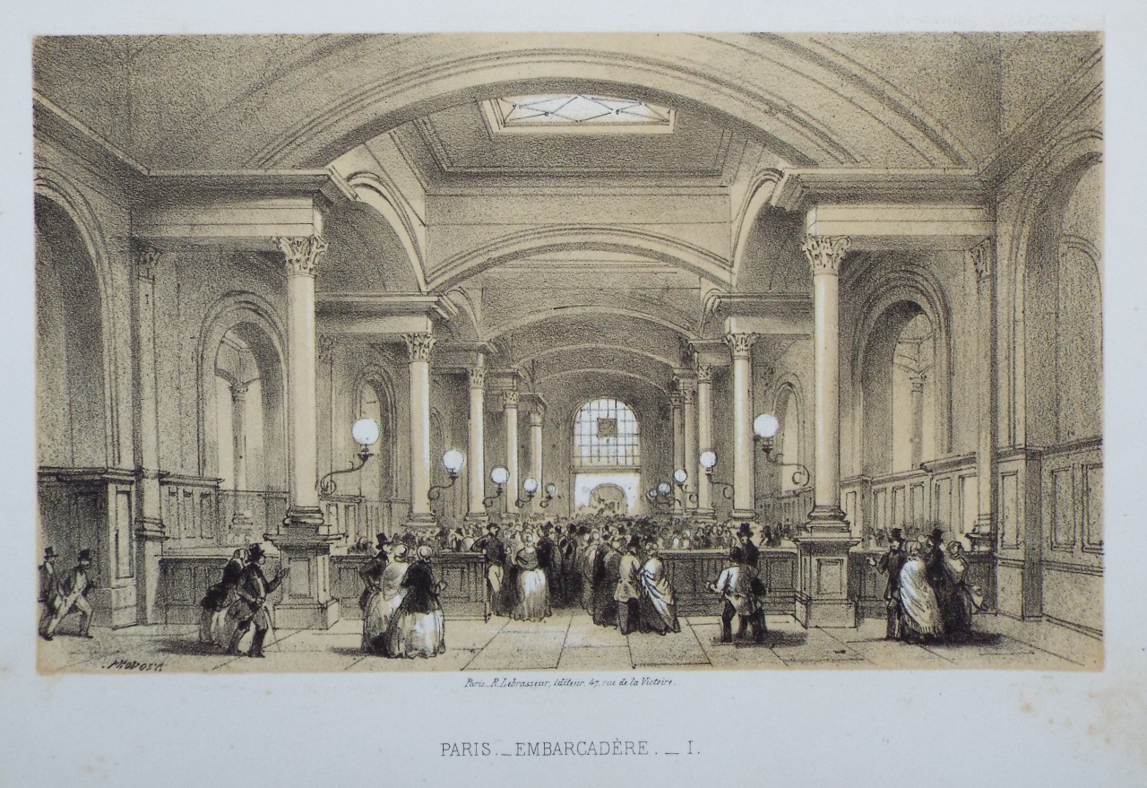 Lithograph - Paris. Embarcadere. I. - 