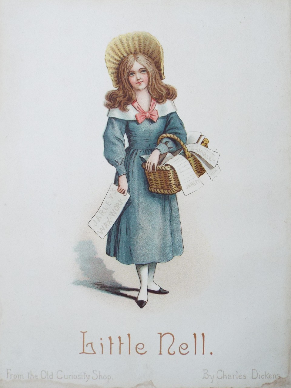 Chromo-lithograph - Little Nell. From the Old Curiosity Shop. By Charles Dickens.