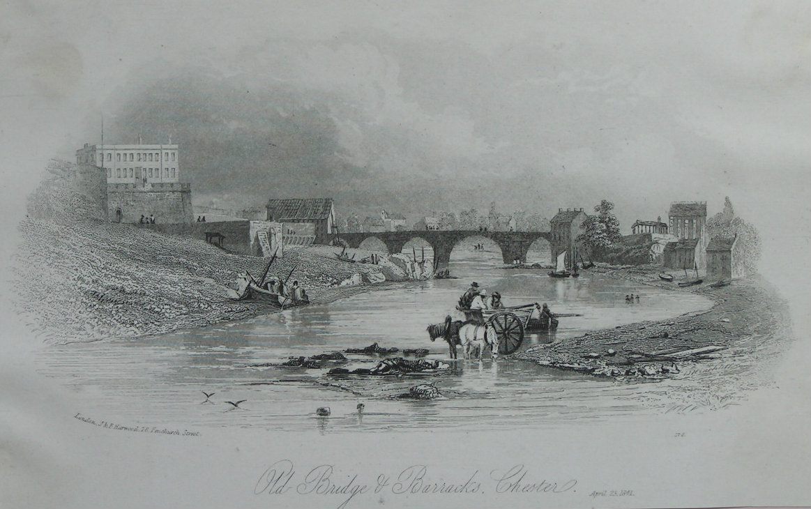 Steel Vignette - Old Bridge & Barracks, Chester - J