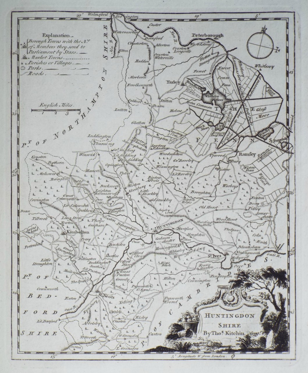 Map of Huntingdonshire