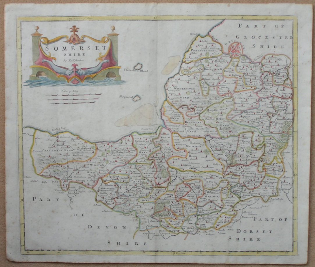 Map of Somerset - Morden