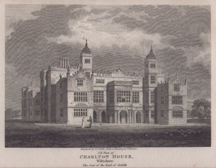 Print - S.E.View of Charlton House, Wiltshire Seat of the E of Sufk - Smith