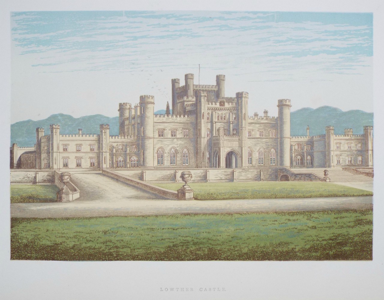 Chromo-lithograph - Lowther Castle.