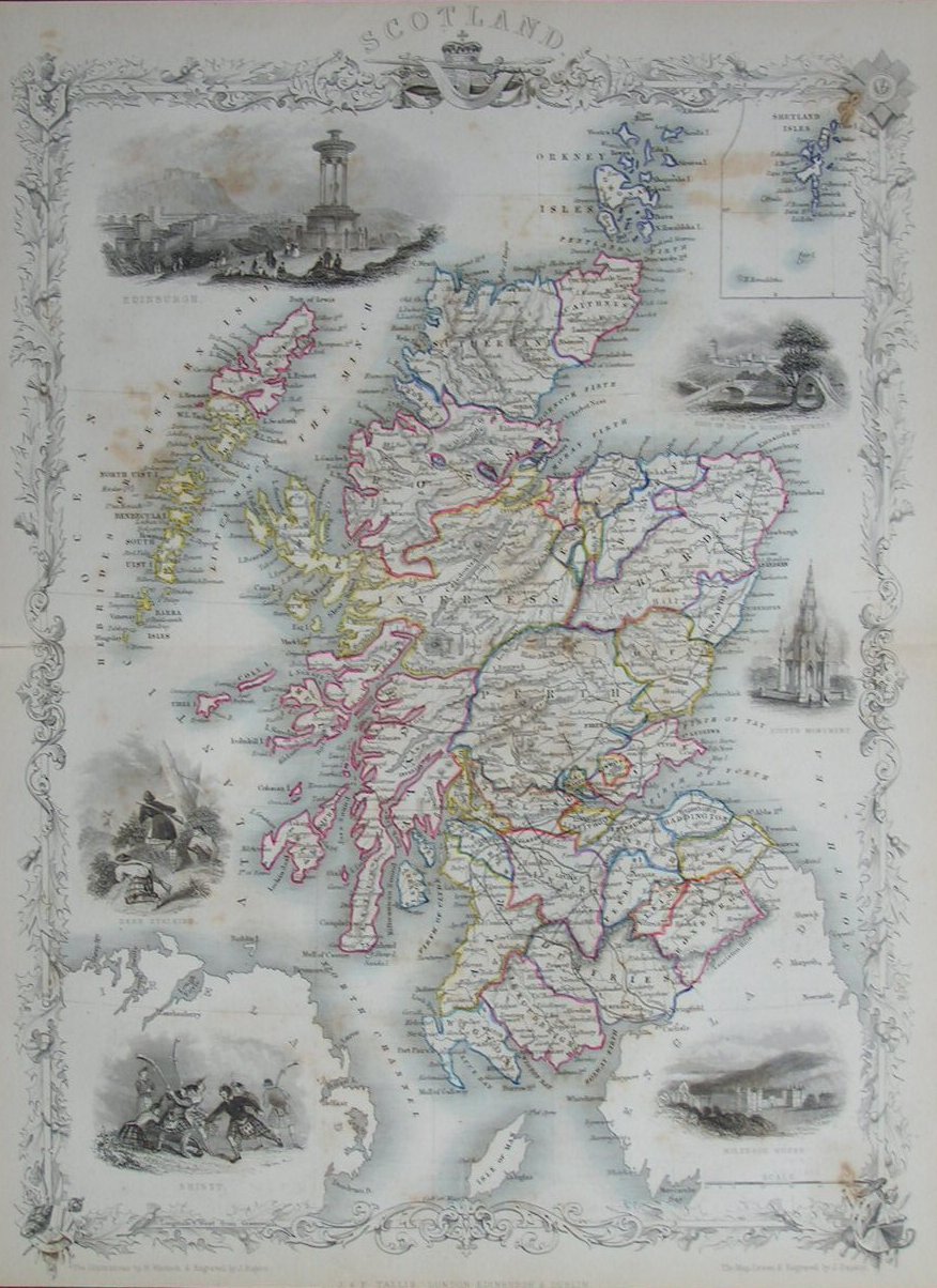 Map of Scotland - Rapkin