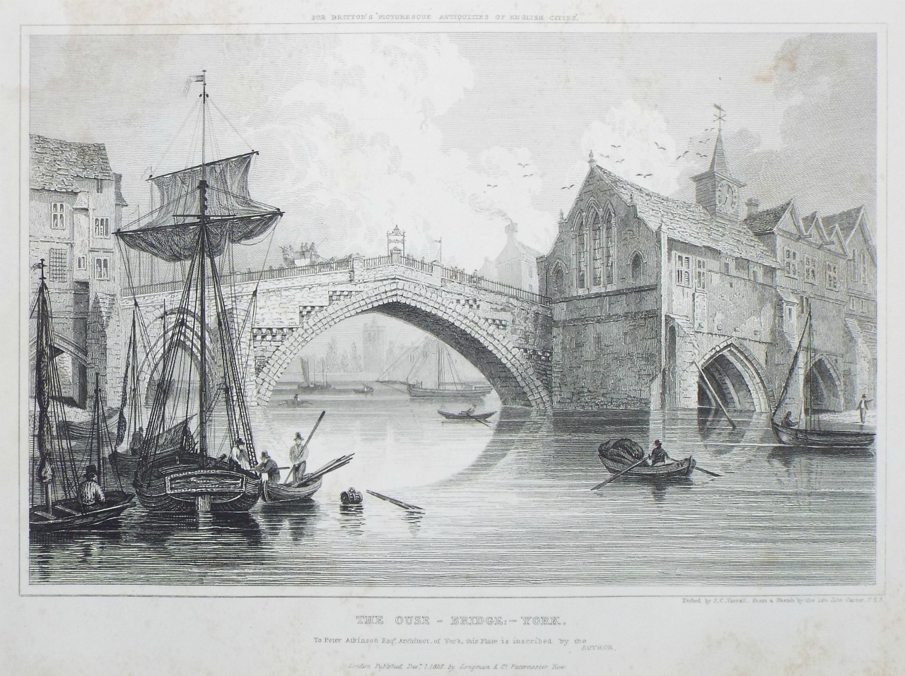 Print - The Ouse Bridge, York. - Varrall