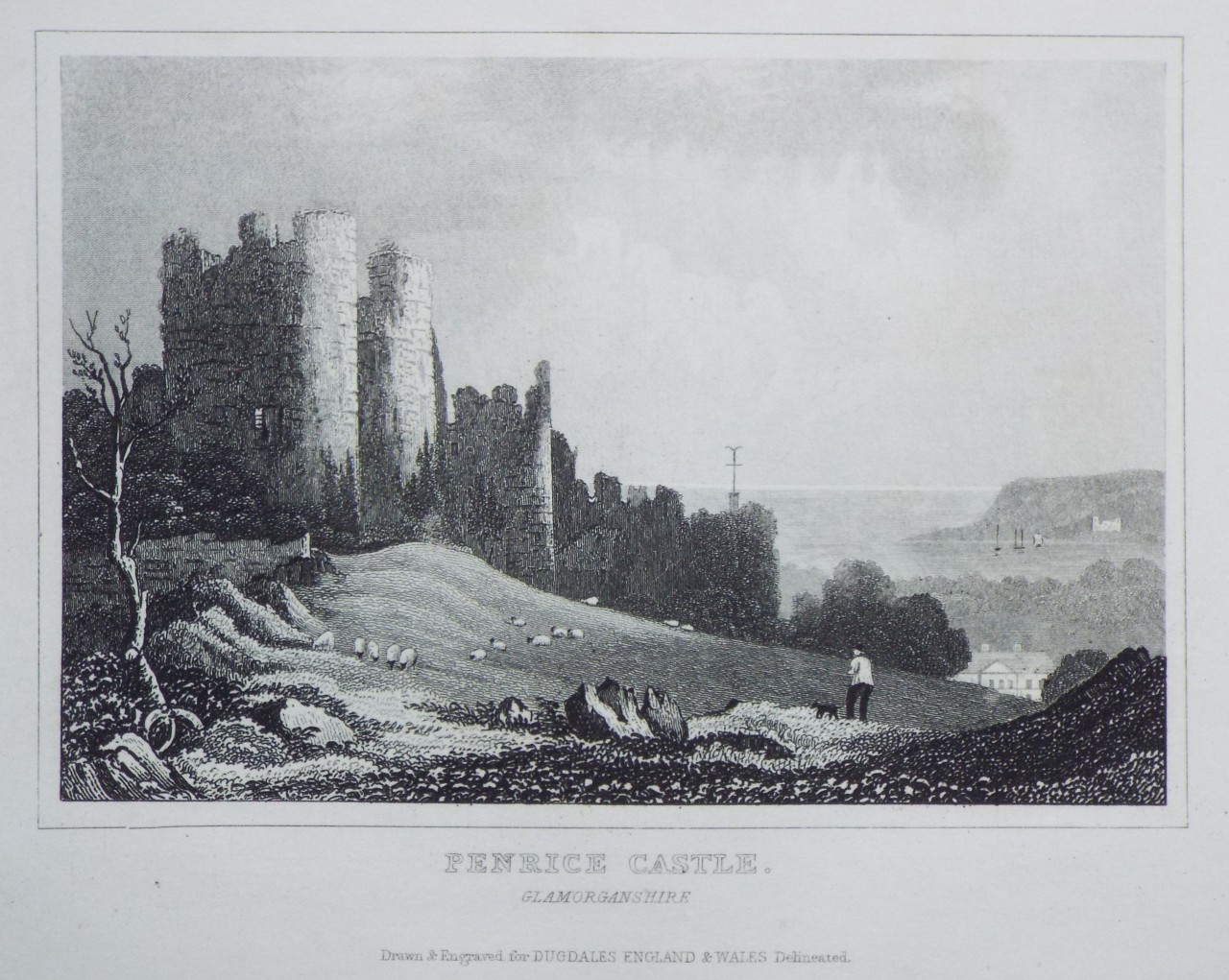 Print - Penrice Castle. Glamorganshire