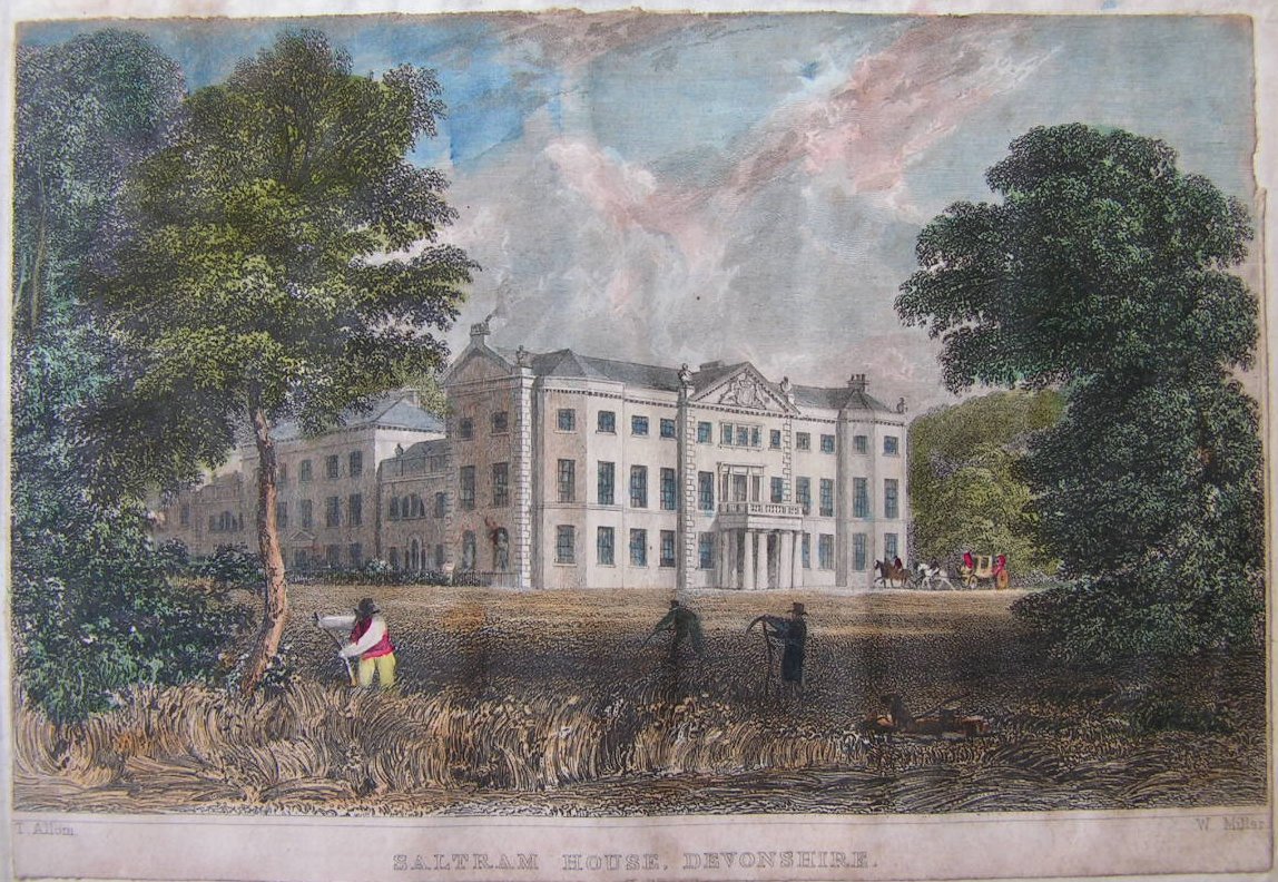 Print - Saltram House, Devonshire - Miller