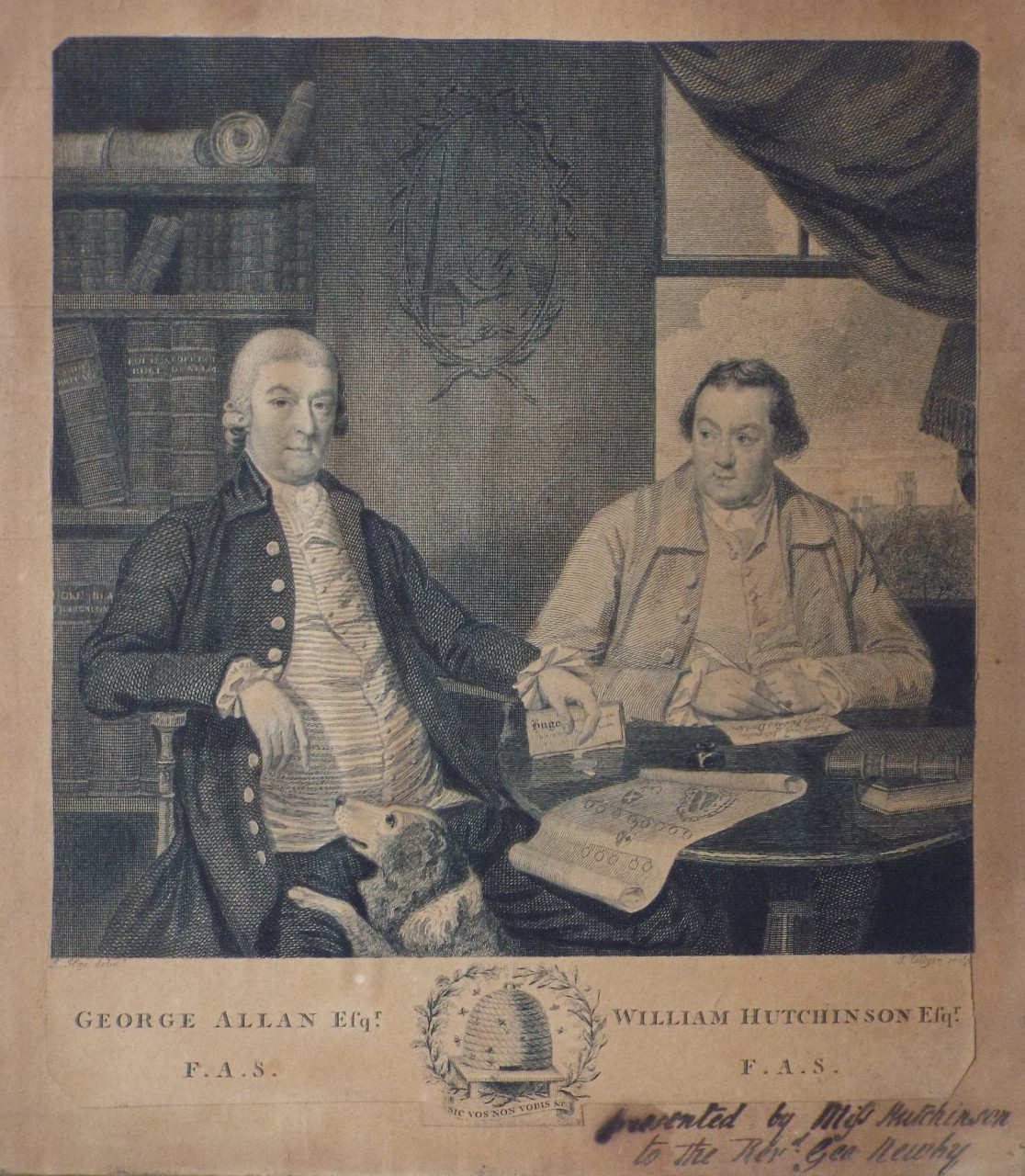 Print - George Allan Esqr. F.A.S. William Hutchinson Esqr. F.A.S. - Collyer