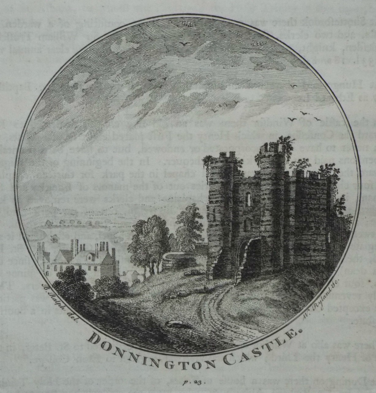 Print - Donnington Castle p.23. - Ryland