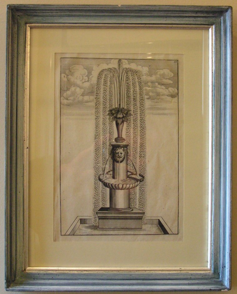 Print - (Design for a fountain - vase of flowers) 13