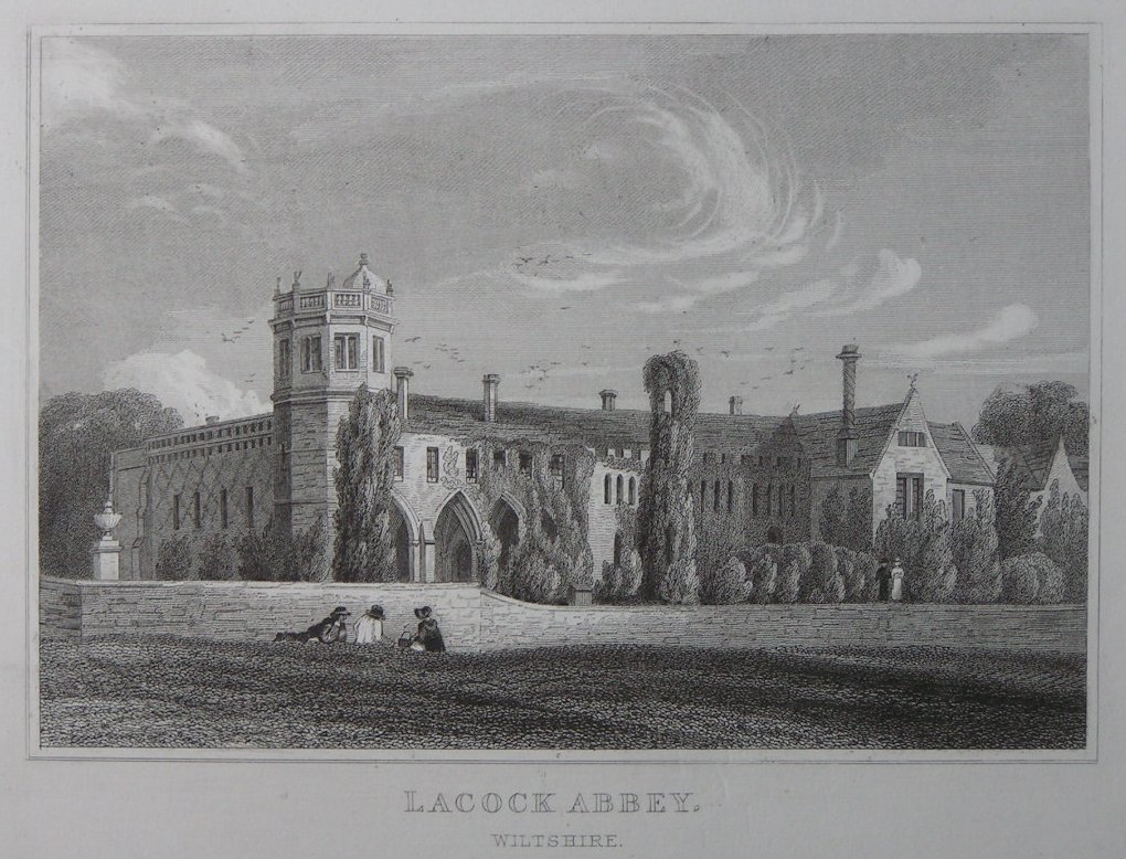 Print - Lacock Abbey, Wiltshire. - Garner