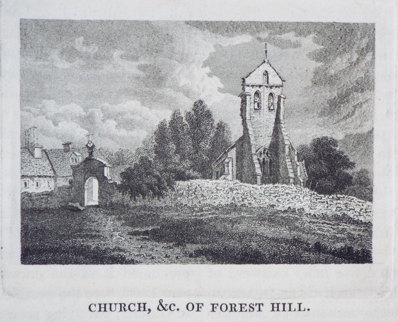 Print - Church, &c. of Forest Hill.