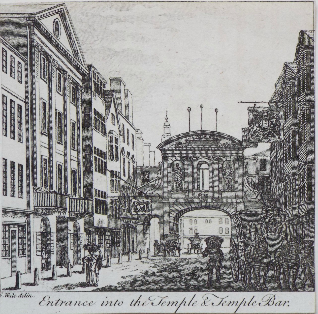 Print - Entrance into the Temple & Temple Bar.
