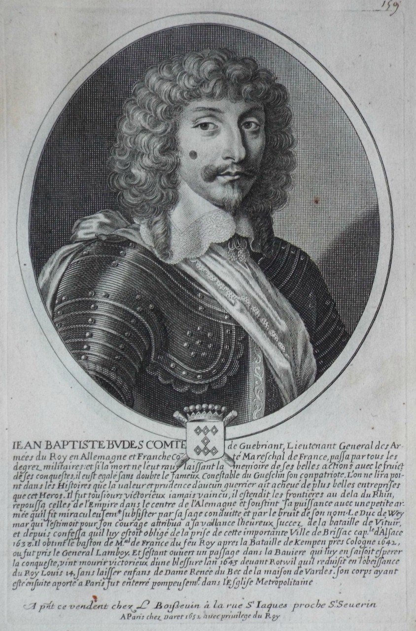 Print - Jean Baptise Budes Comte de Guebriant