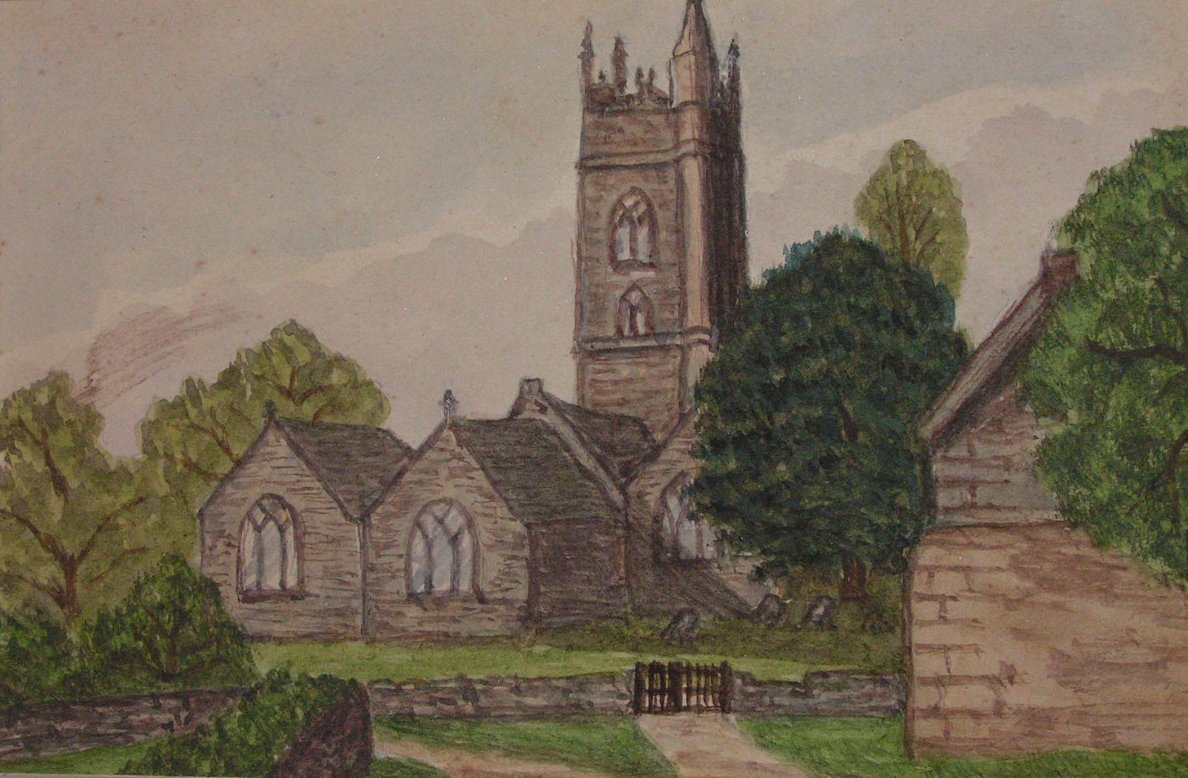 Watercolour - (Tattershall Church)