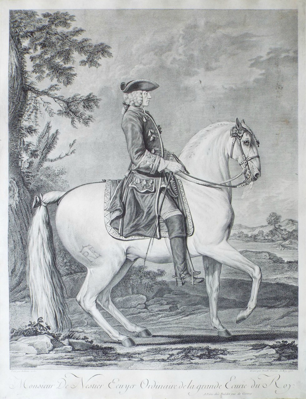 Print - Monsieur de Nestier, Ecuyer Ordinaire de la Grande Ecurie du Roy - 