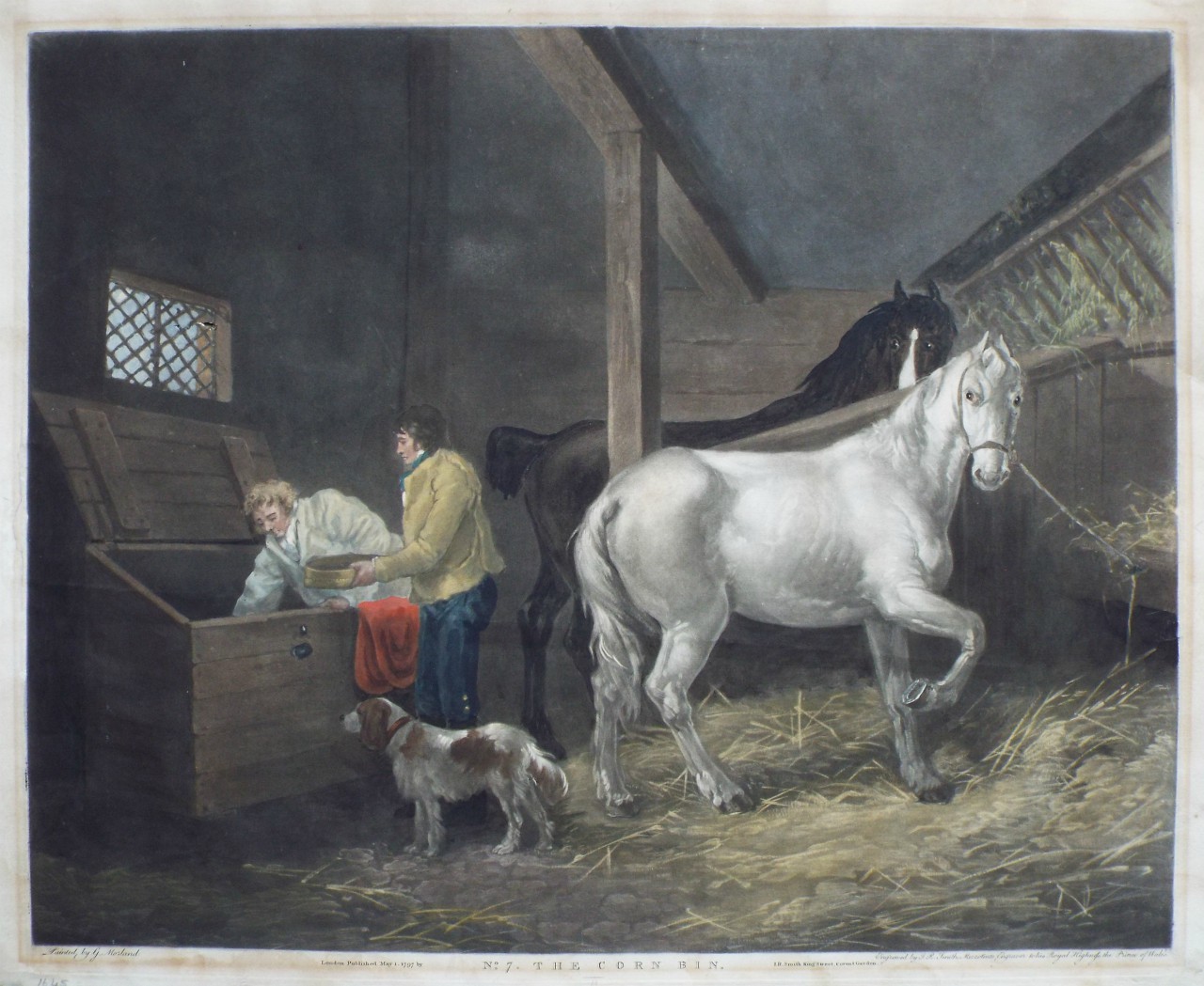 Mezzotint - No. 7. The Corn Bin. - Smith