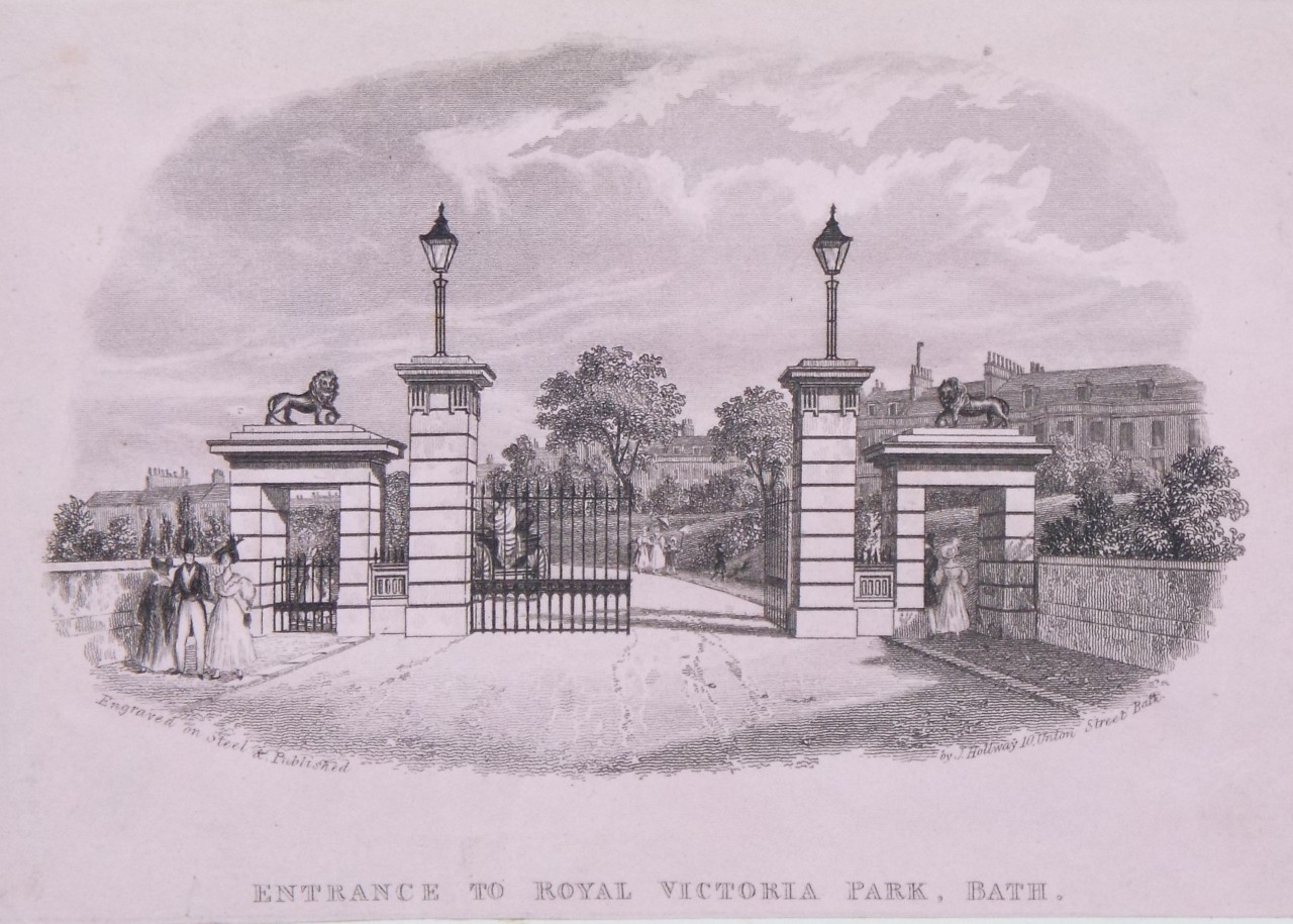 Steel Vignette - Entrance to the Royal Victoria Park, Bath.