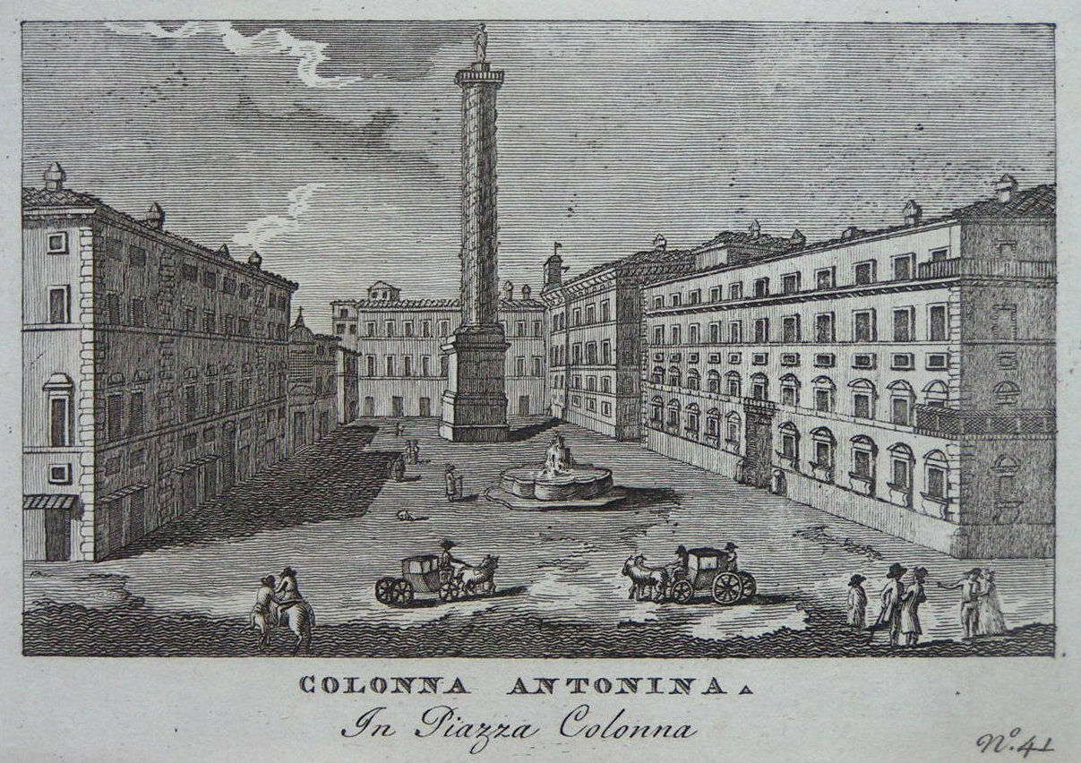 Print - Colonna Antonina. In Piazza Colonna