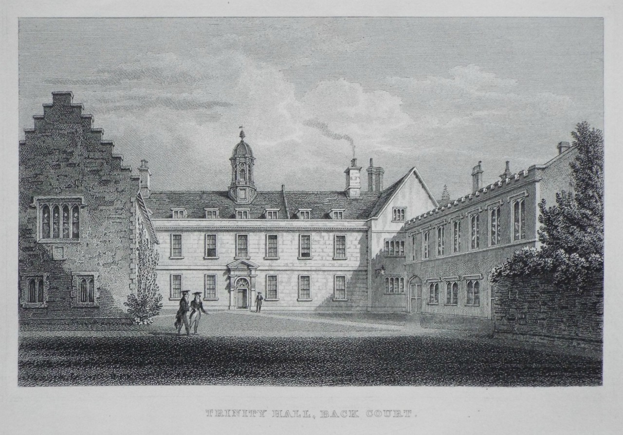 Print - Trinity Hall, Back Court.