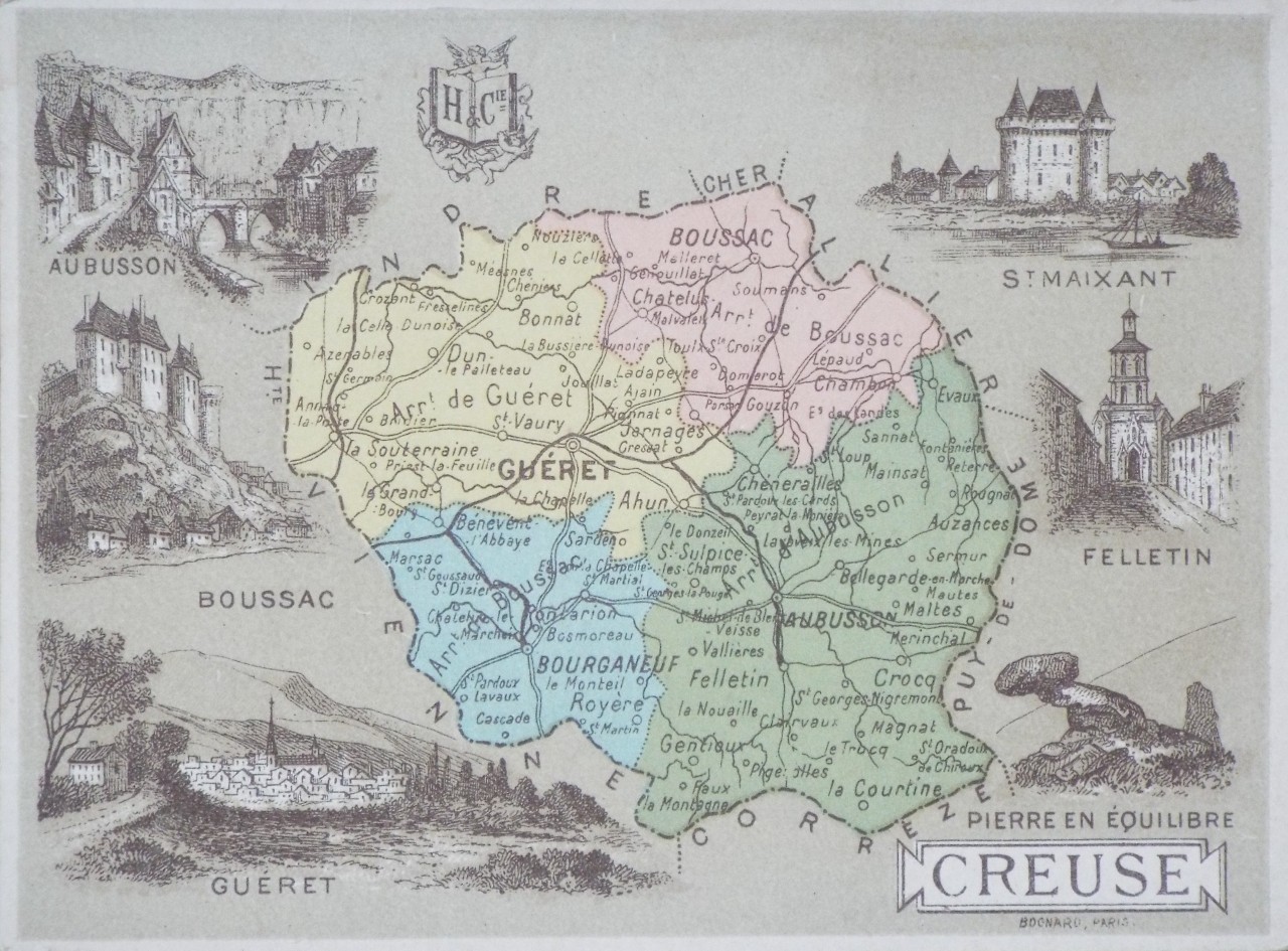 Map of Creuse