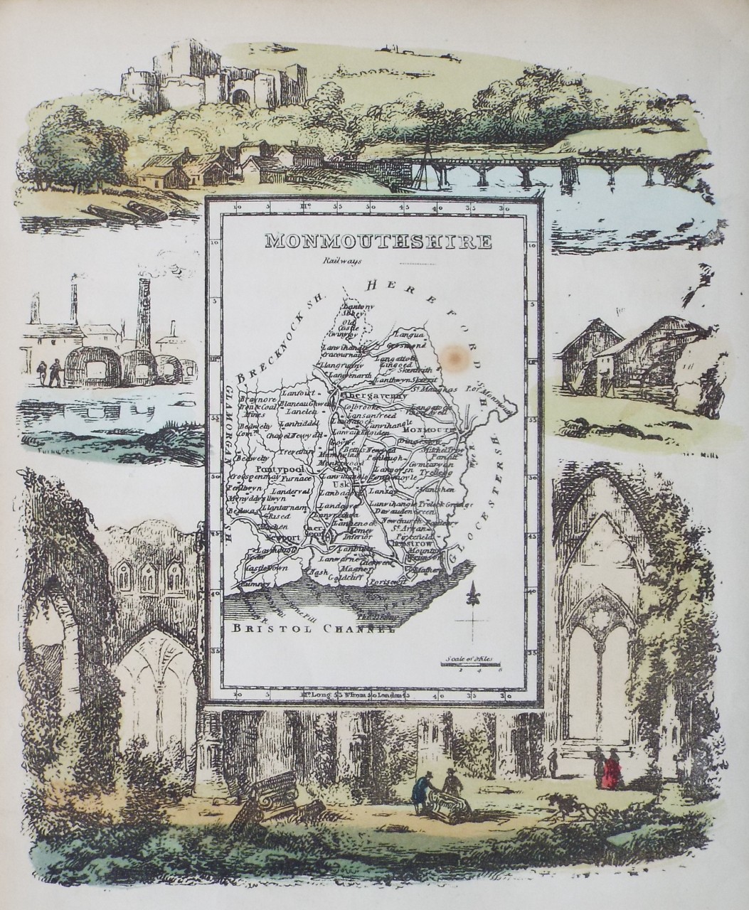 Map of Monmouthshiree