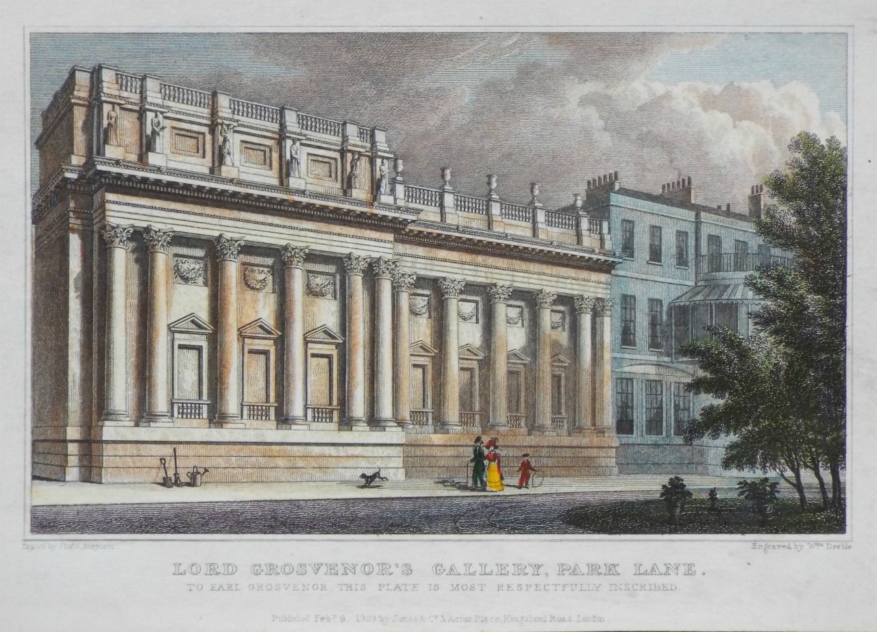 Print - Lord Grosvenor's Gallery, Park Lane. - Deeble